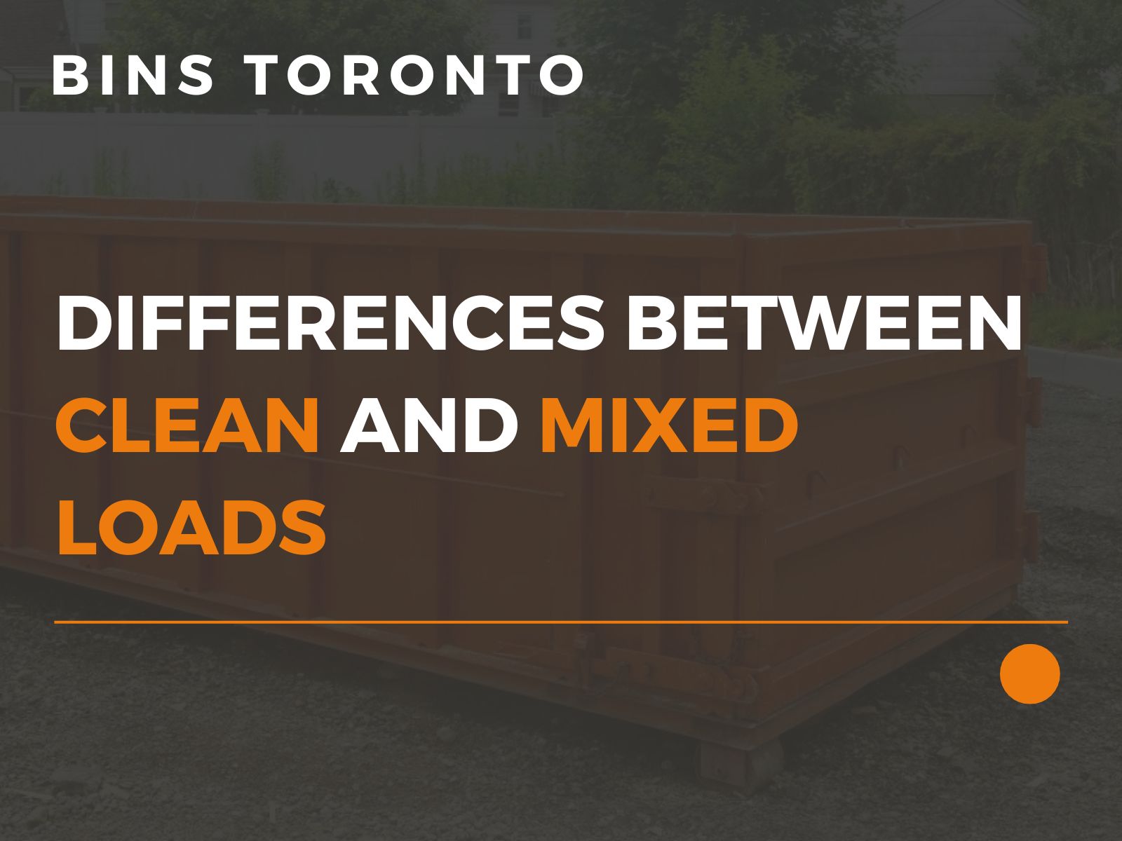 Difference Between Clean and Mixed Loads