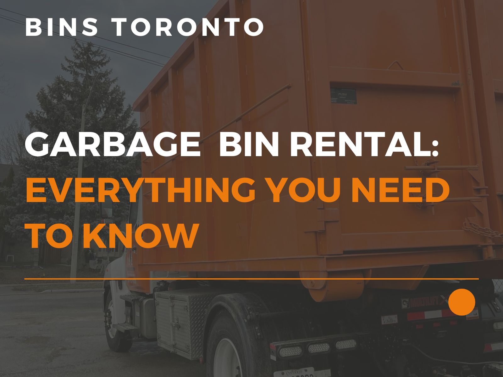 Garbage Bin Rental everything you need to know