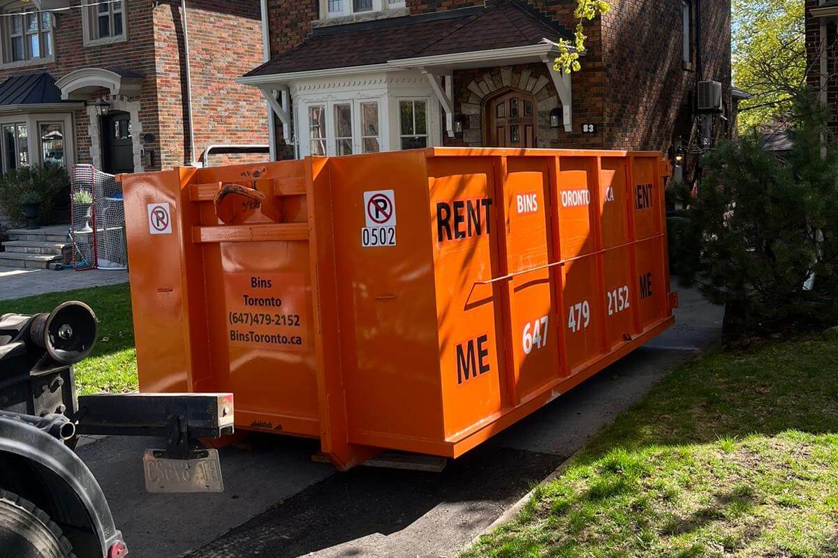 can you put rental bins on road