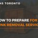 how to prepare for junk removal service