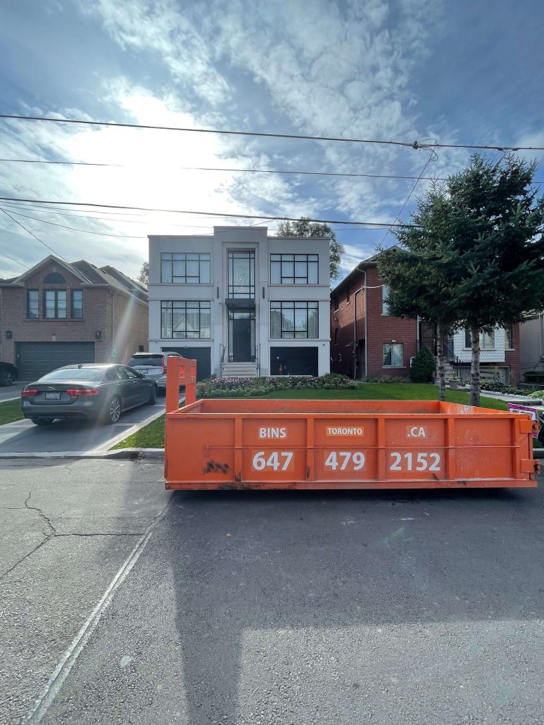 rent temporary mini garage disposal bin