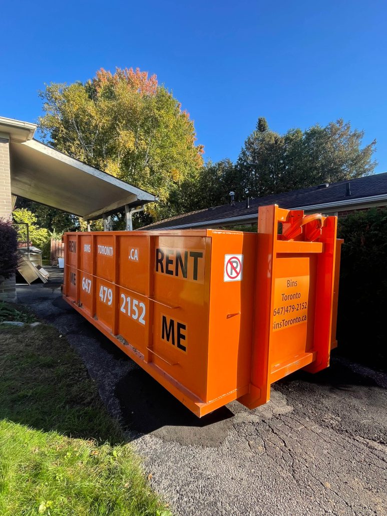 temporary dumpster bin rental home business