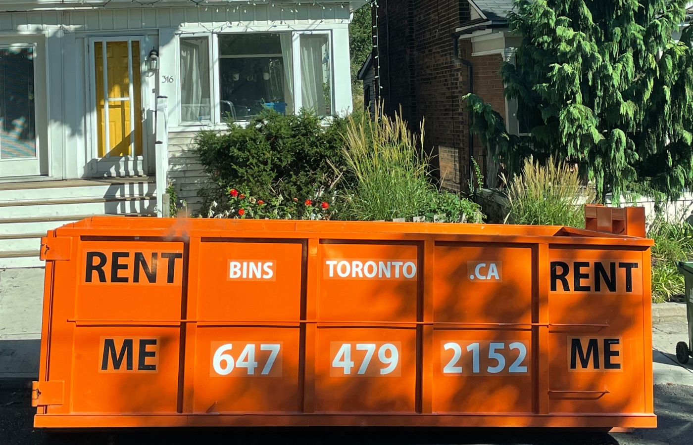 where to put your rental bin downtown toronto