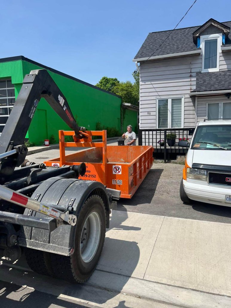 rent clean fill dumpsters for bricks