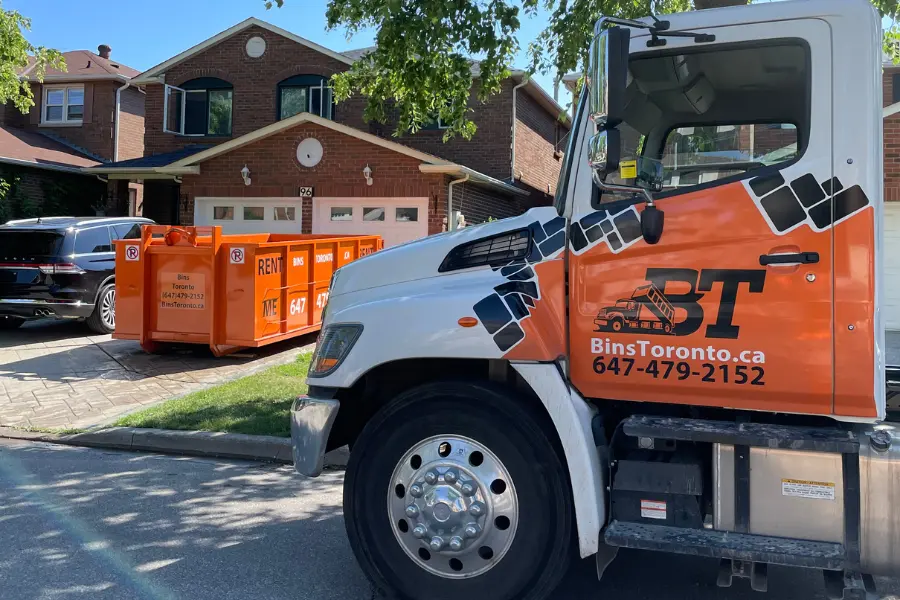 orange dumpster bin rentals