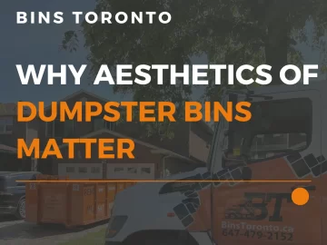 why aesthetics of dumpster bins matter