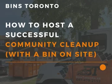 community cleanup bin rental toronto