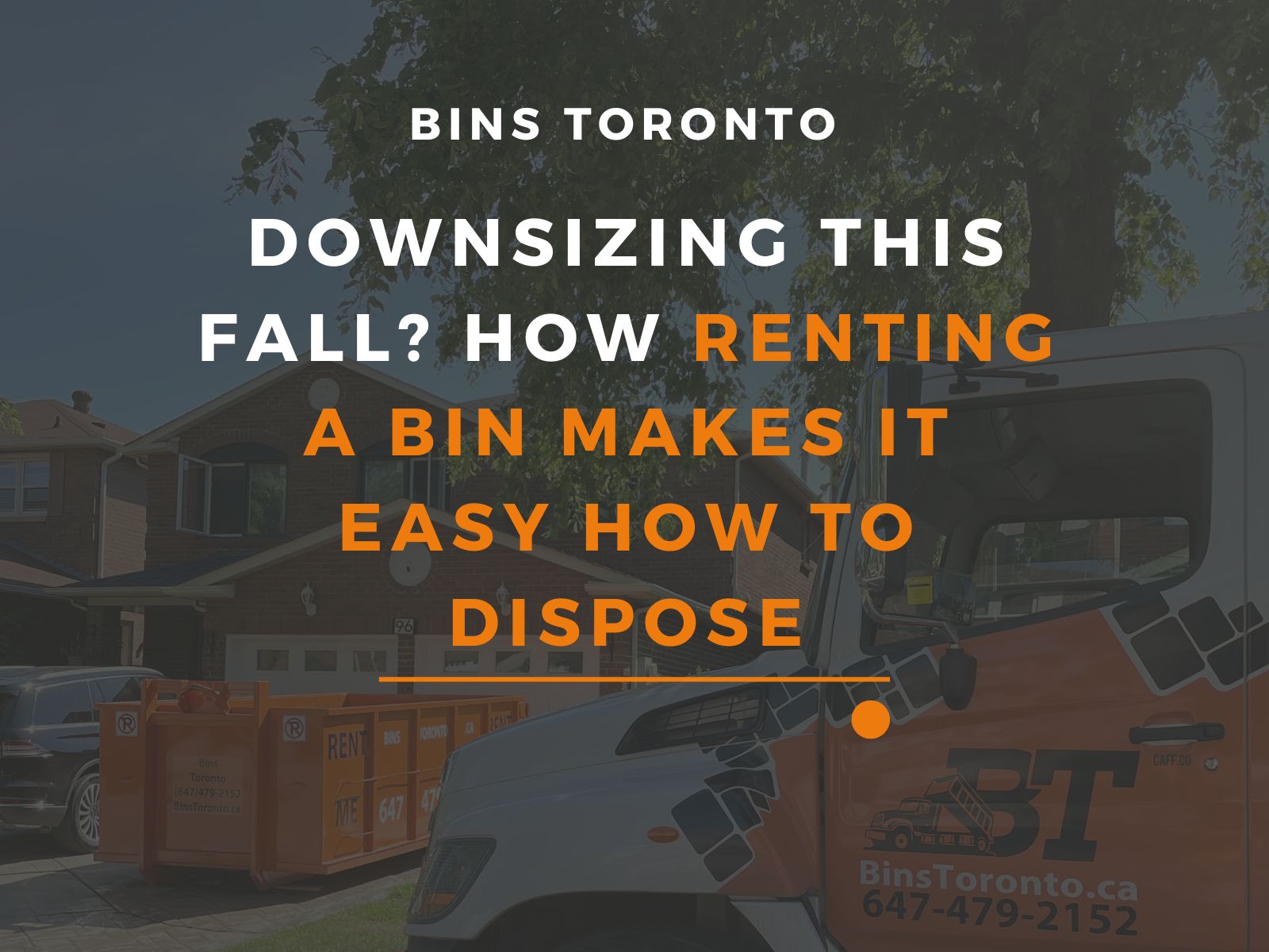 downsizing fall renting bin