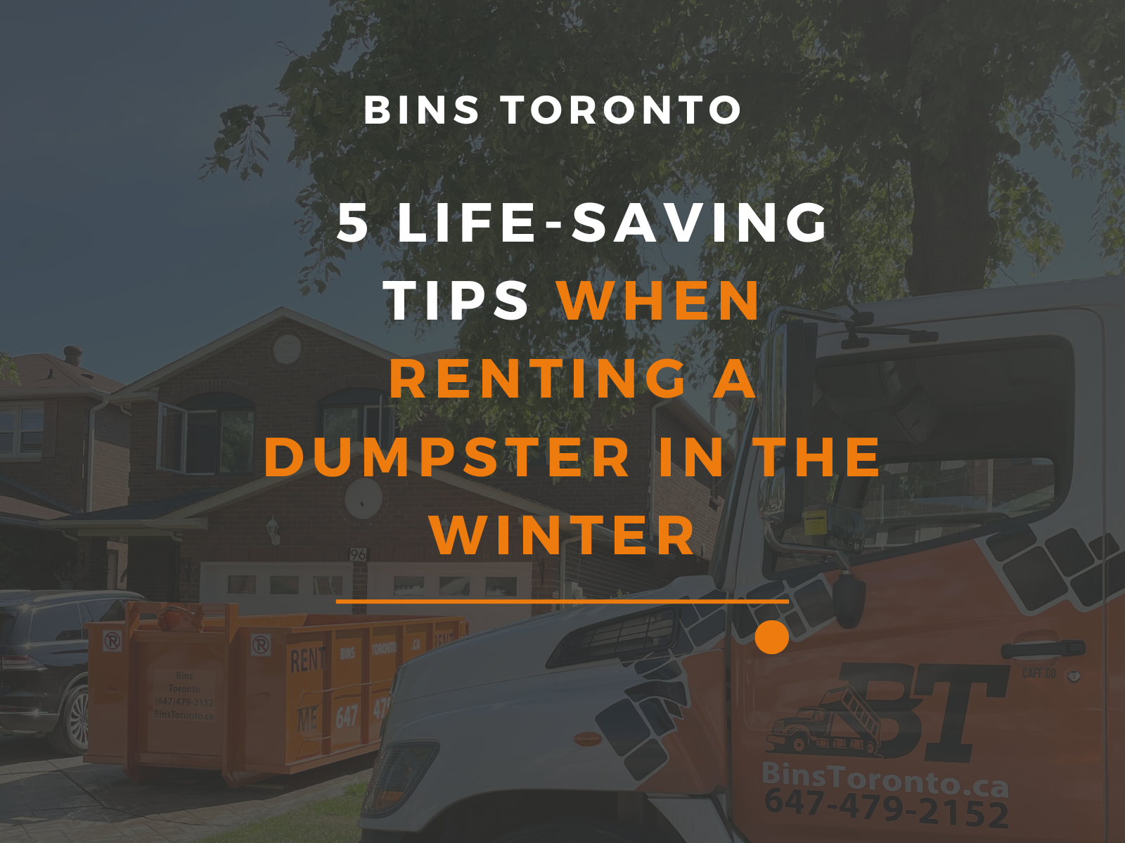 winter dumpster renting service