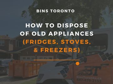 dispose appliances toronto guide