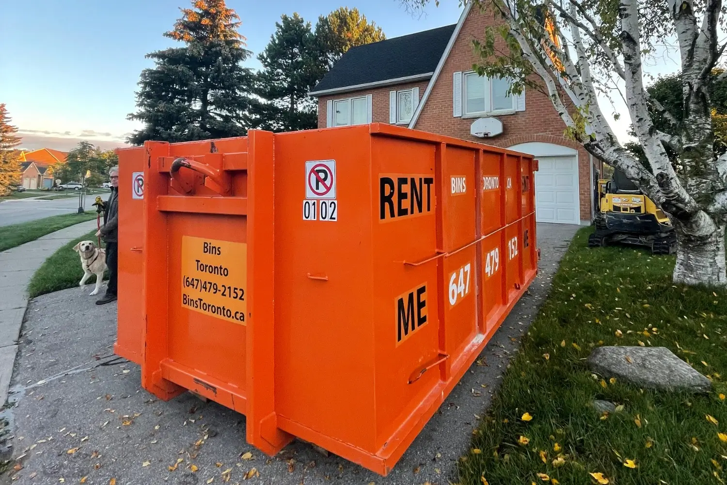 rent dumpster bins one day