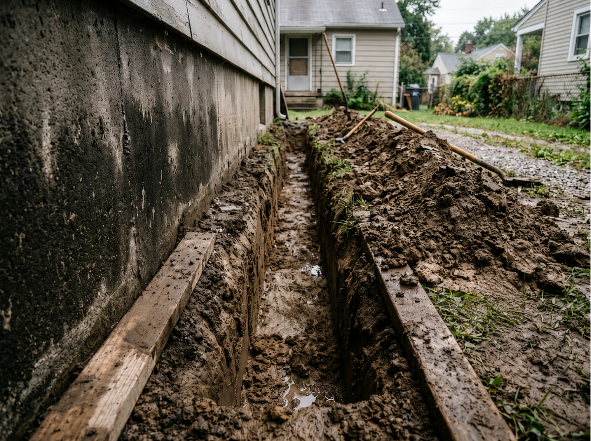 soil removal for french drain soil removal for french drain